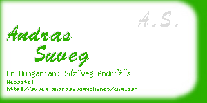 andras suveg business card